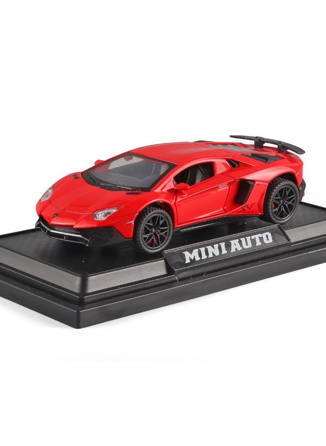 Alloy Collectible Lambo Toy Car Model Pull Back Die-Cast Vehicle with Lights and Sound