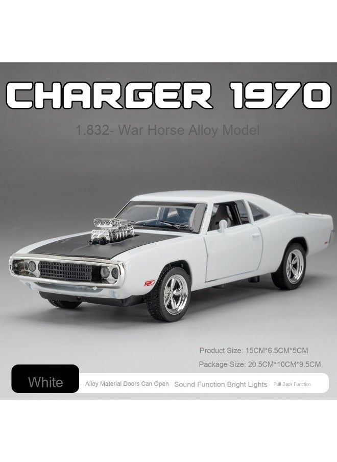 Man's Dream-JIAYEMODEL 1:32 Diecast Model car for Fast & Furious car Dom's 1970 Dodge Charger Alloy Car, Toys for Kids,Boyfriend,Young Peoples Gift