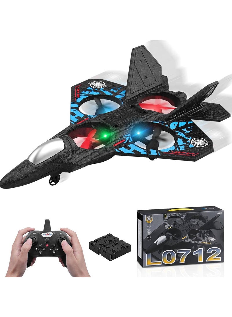 RC Plane 2.4GHz Remote Control Plane, Auto Hovering Fighter Aircraft RC Airplane, RTF for Beginner, Kids and Adults, 3D Flip Airplane Toy