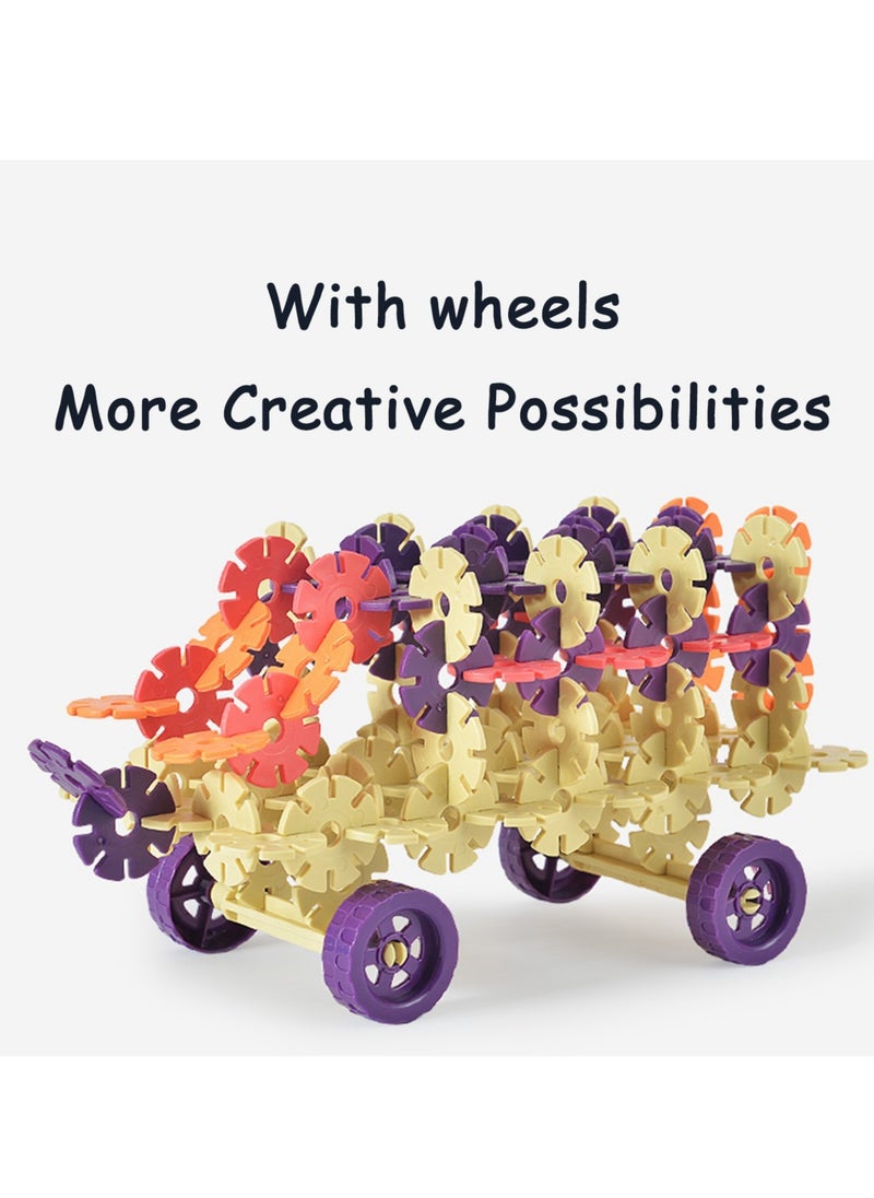 500 Piece Interlocking Plastic Disc Set - A Creative and Educational Alternative to Building Blocks - Tested for Children's Safety - A Great Stem Toy for Both Boys and Girls