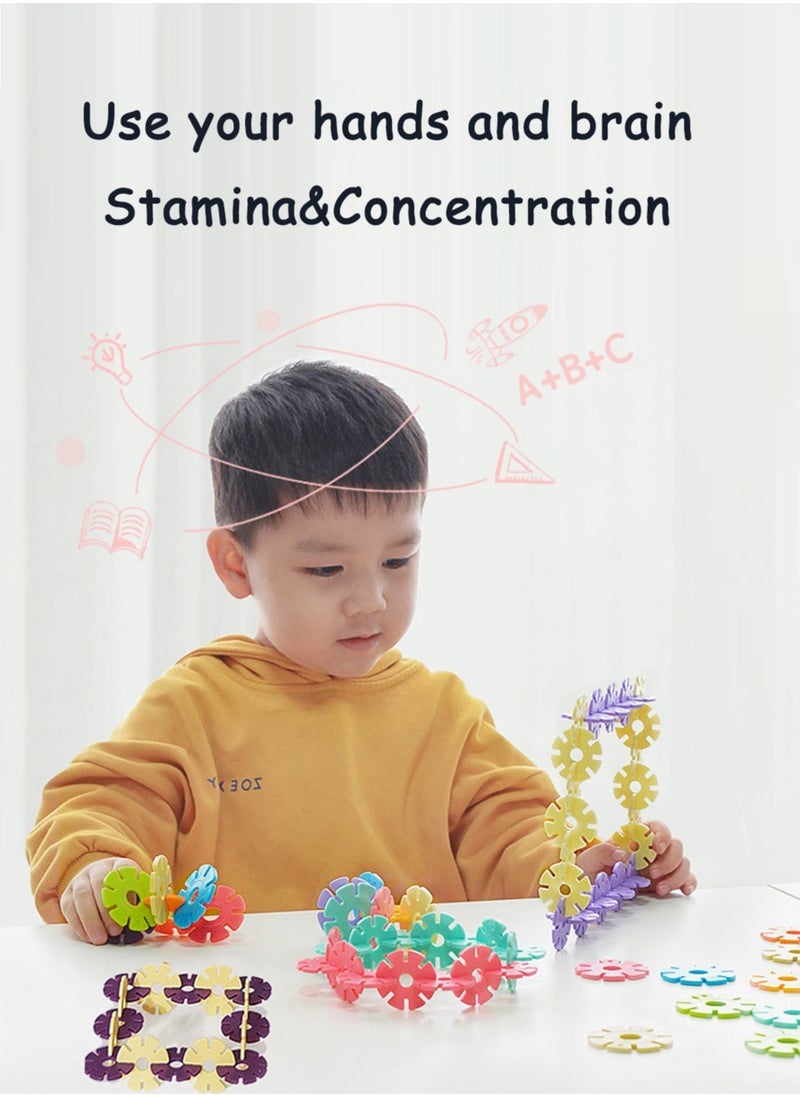 500 Piece Interlocking Plastic Disc Set - A Creative and Educational Alternative to Building Blocks - Tested for Children's Safety - A Great Stem Toy for Both Boys and Girls