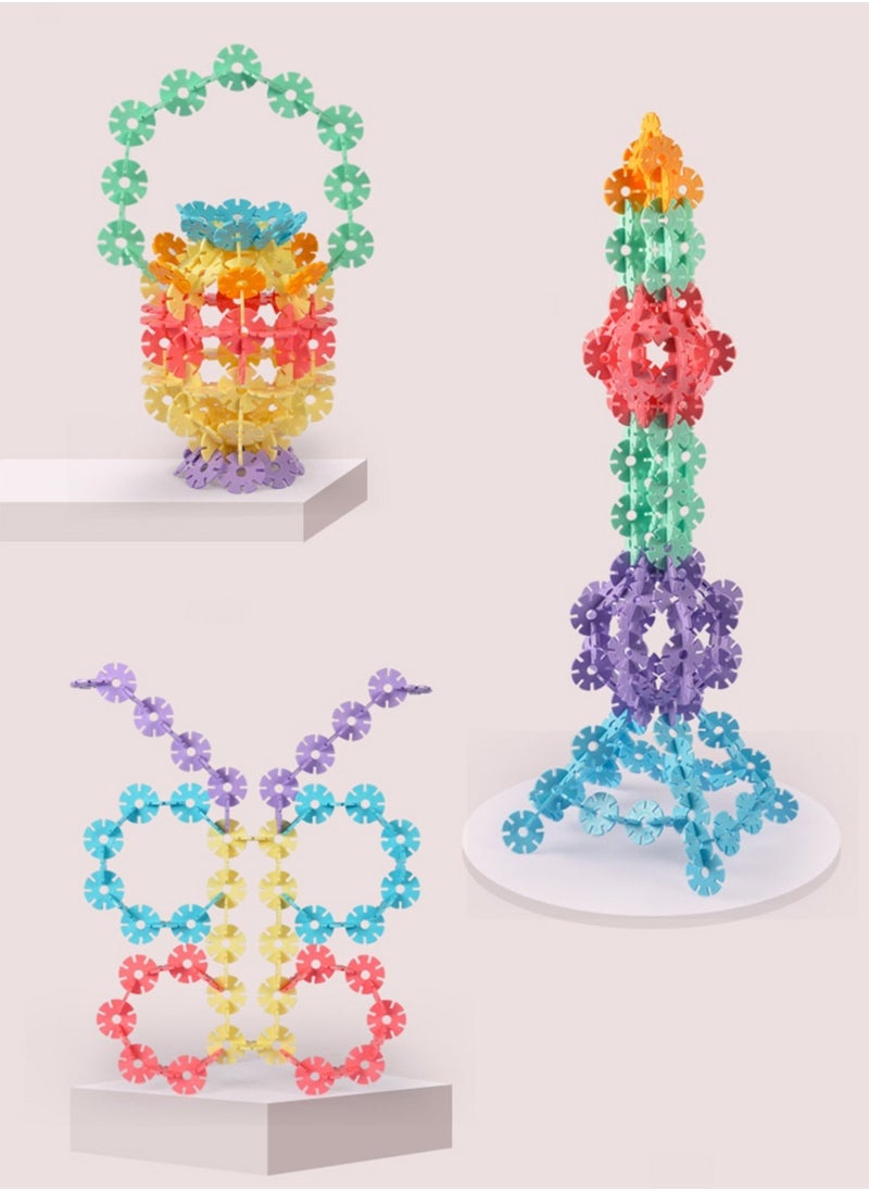 500 Piece Interlocking Plastic Disc Set - A Creative and Educational Alternative to Building Blocks - Tested for Children's Safety - A Great Stem Toy for Both Boys and Girls