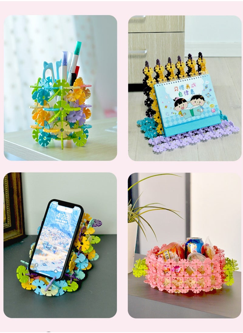 500 Piece Interlocking Plastic Disc Set - A Creative and Educational Alternative to Building Blocks - Tested for Children's Safety - A Great Stem Toy for Both Boys and Girls