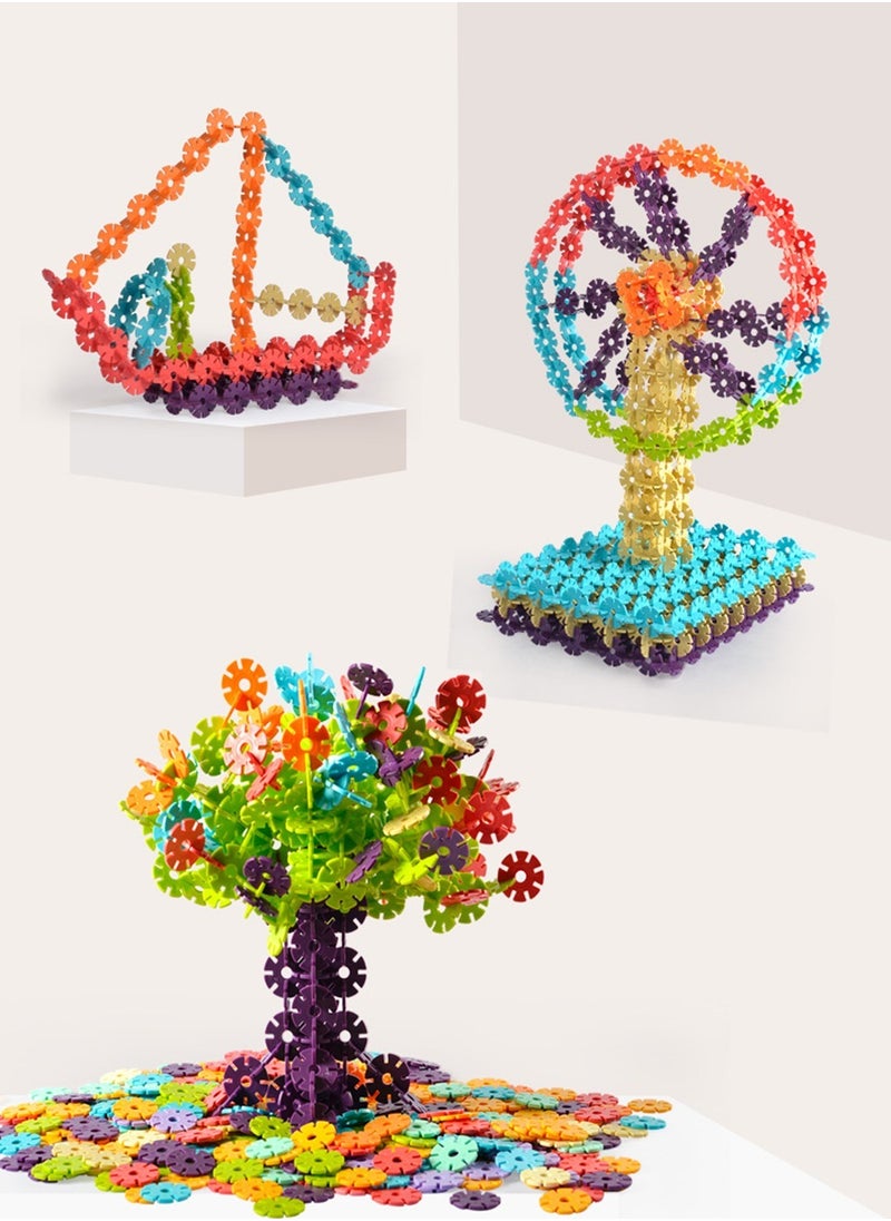 500 Piece Interlocking Plastic Disc Set - A Creative and Educational Alternative to Building Blocks - Tested for Children's Safety - A Great Stem Toy for Both Boys and Girls