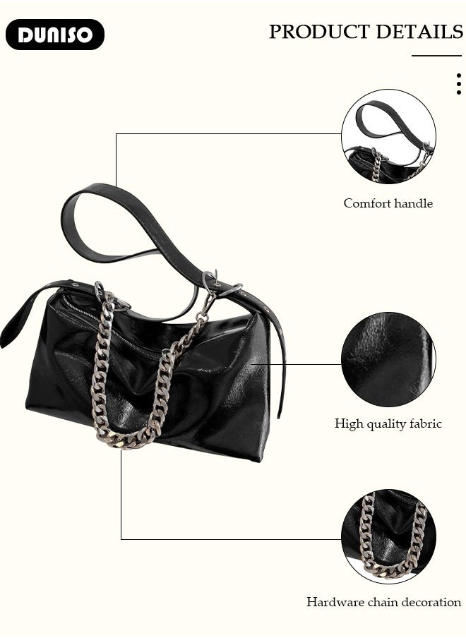 Women's Shoulder Tote Bag Faux Leather Handbag For Women Large Capacity Bucket  Crossbody Bag Fashionable Travel Messenger Bag Shoulder Bag For Ladies Girls College Students