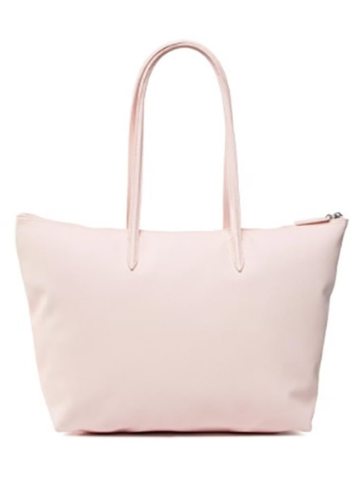 Lacoste's light - pink shoulder bag with a large capacity