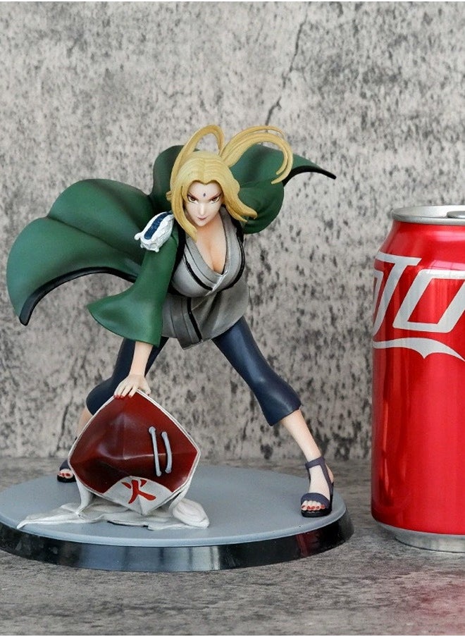 Naruto Smashing the ground Tsunade Action Figure Decorative Resin Sculpture Home Decor Statue, Art Figurine Home Ornament Decoration for Office, Living Room, Bedroom, Book Shelf, TV Cabinet, Desktop