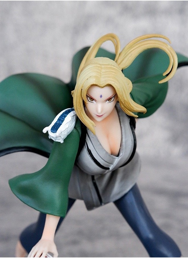 Naruto Smashing the ground Tsunade Action Figure Decorative Resin Sculpture Home Decor Statue, Art Figurine Home Ornament Decoration for Office, Living Room, Bedroom, Book Shelf, TV Cabinet, Desktop