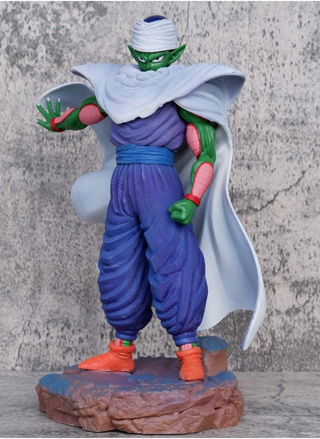 Dragon Ball Piccolo Action Figure Decorative Resin Sculpture Home Decor Statue, Art Figurine Home Ornament Decoration for Office, Living Room, Bedroom, Book Shelf, TV Cabinet, Desktop