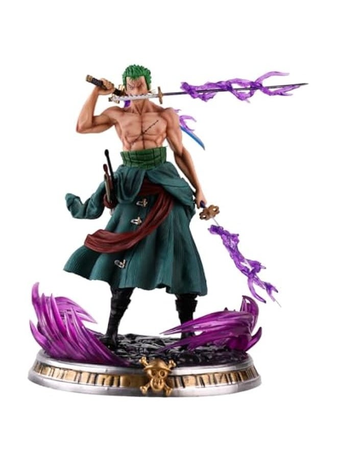 Zoro Figure Anime Action Figure Roronoa Zoro Character Statue Anime Action Figure PVC Toy Figure Collection Gift for Boys and Girls