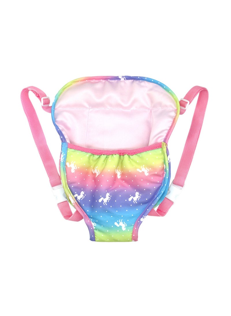 18-inch Girl Doll Backpack with Cute Portable Doll Accessories (New My Little Pony)