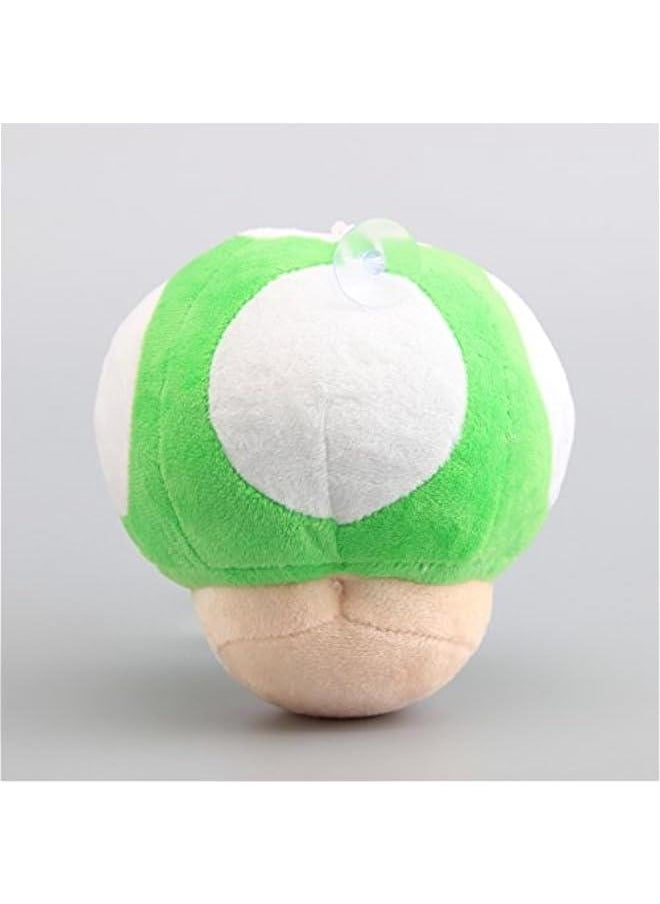 Green 1-Up Mushroom Stuffed Plush 6''