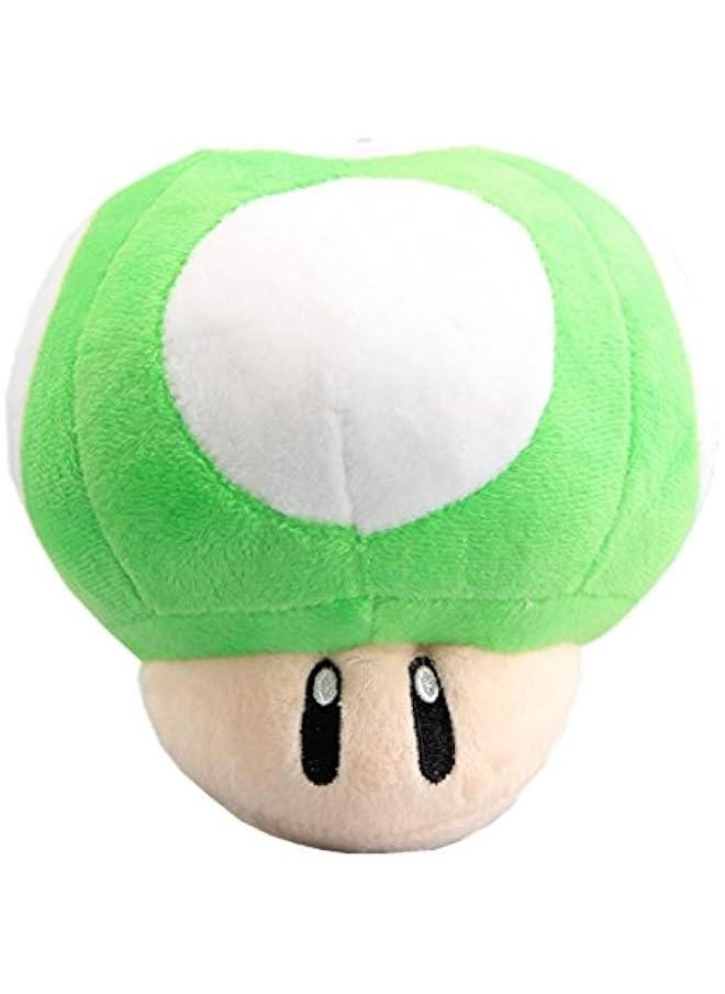 Green 1-Up Mushroom Stuffed Plush 6''