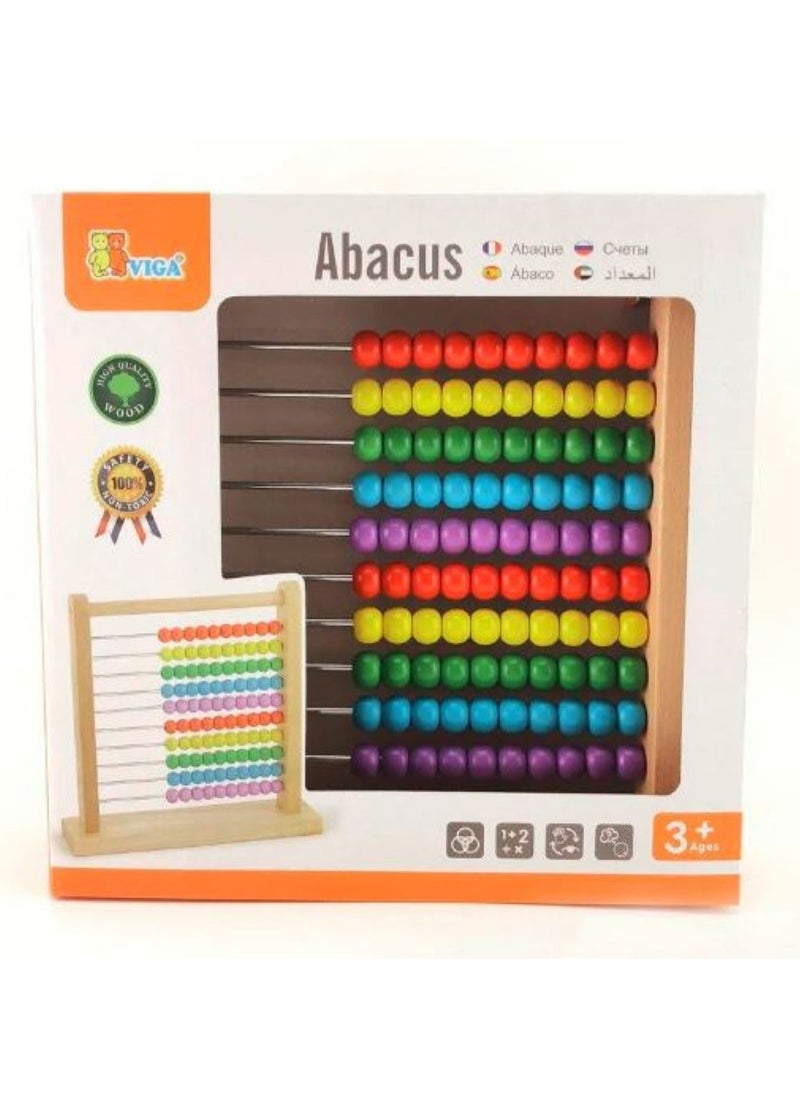 Classic Wooden Abacus – Early Learning Counting Toy for Toddlers