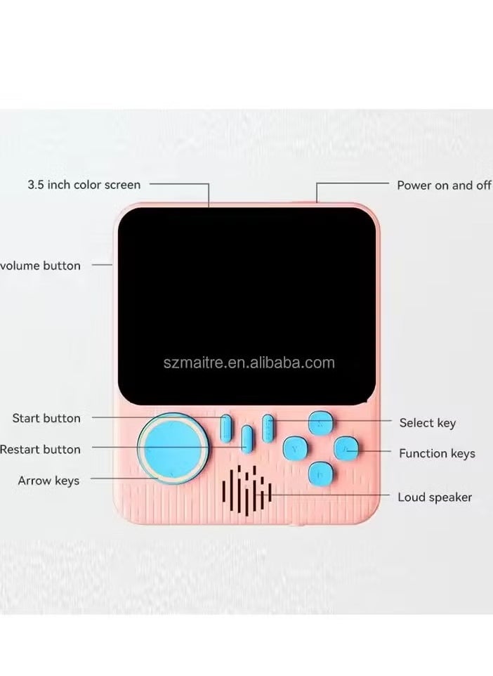 Mini G7 Handheld Game Console – 3.5 Inch Retro Video Game Player with 666 Games Built-In – Portable Gaming Device for Nostalgic Fun, Perfect for Kids & Adults,, Rechargeable, Compact & Lightweight