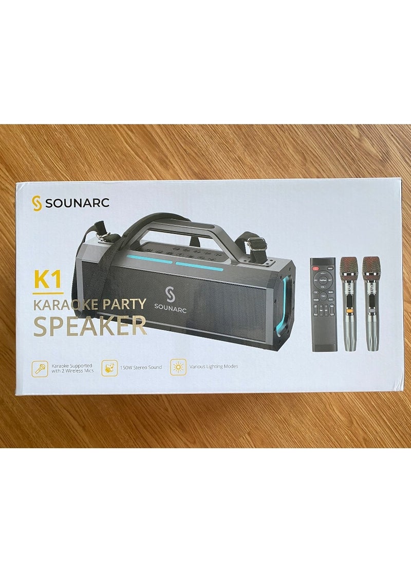 Soundarc K1 Portable Karaoke Party Bluetooth Speaker Karaoke Square Dance 150W High Power Big Volume