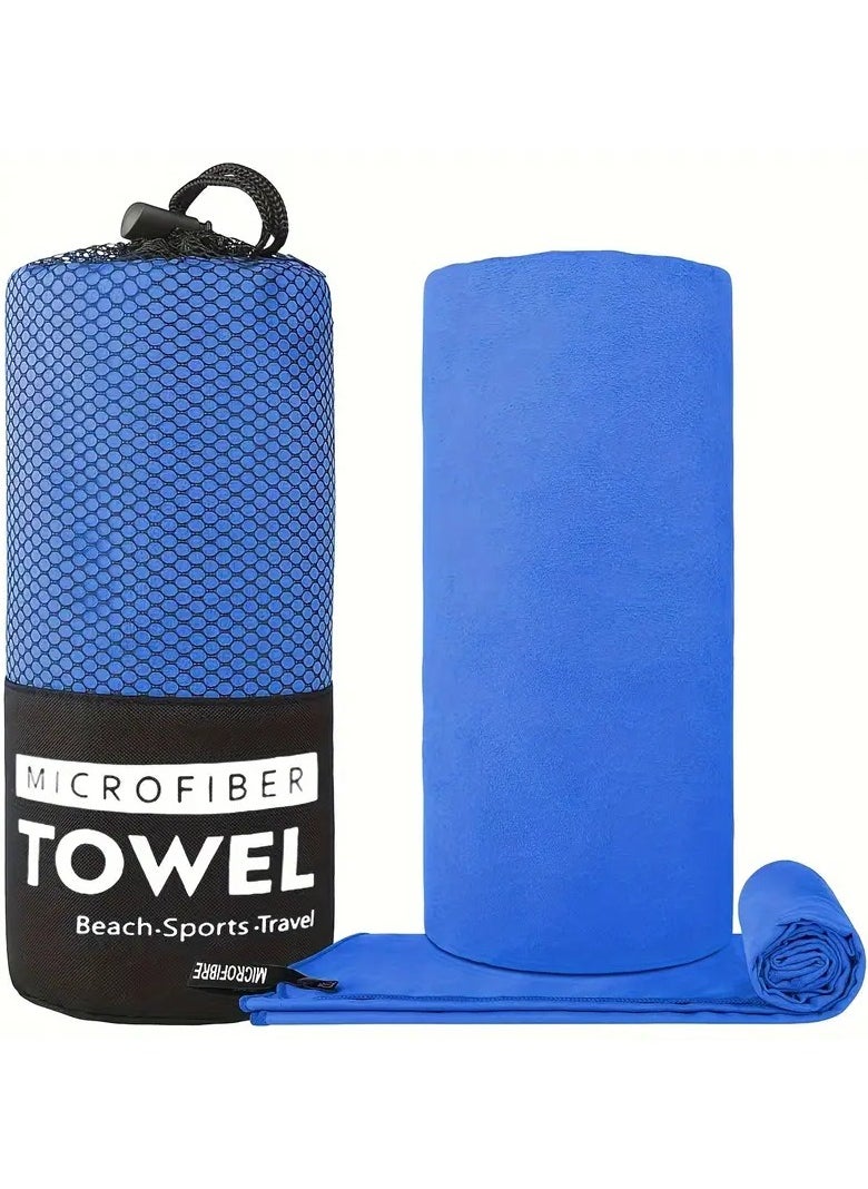 Beach Towel Sports Microfiber Quick Dry Pocket Towel Portable Ultralight Absorbent Towel For Swimming Pool Gym Fitness Yoga