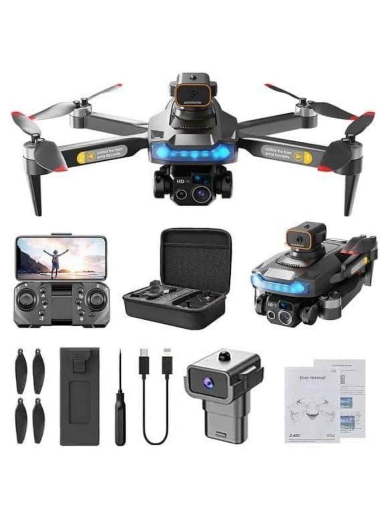 P15 Pro Drone with 1080P HD Camera – WiFi FPV Live Streaming, Smart Altitude Hold, Gesture & Voice Control, 360° Flips, One-Key Return, Headless Mode, Long Battery Life, Foldable & Lightweight – Perfect for Beginners & Aerial Photography