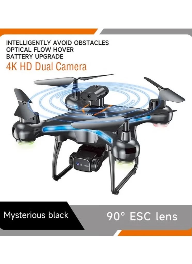 F192 Drone with HD Camera – 90° Remote ESC Camera, Optical Flow Positioning, Handless Mode, Altitude Mode, 360° Flip, WiFi, One Key Return, Obstacle Avoidance & LED Light