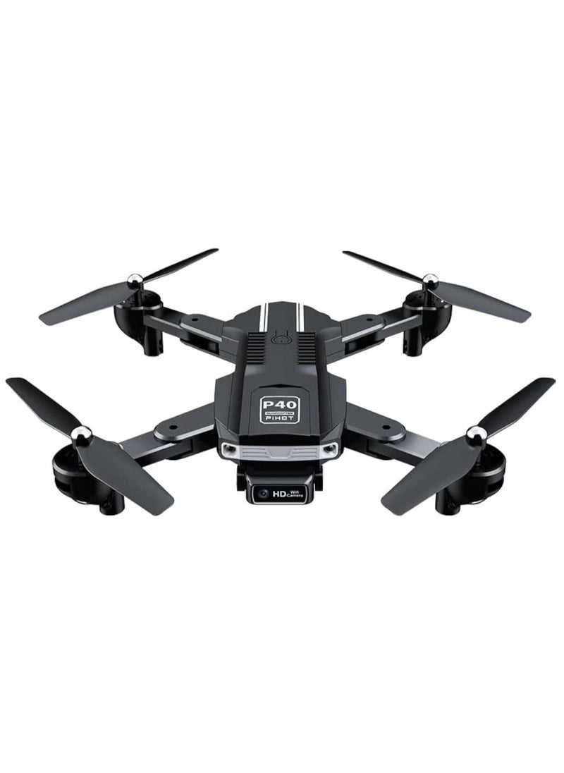 P40 Drone with Dual Camera | Remote Adjustable Camera Mode & Visual Positioning | Portable Suitcase Included | Perfect for Aerial Photography & Easy Travel