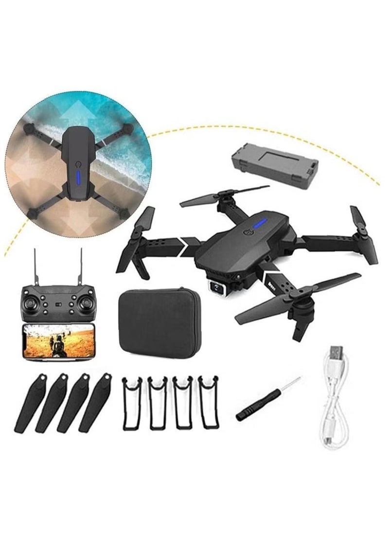 E88 PRO Ayoo 4K Drone – Ultra HD FPV Quad-Copter with Intelligent Flight Modes, Headless Mode, 360° Rotation & Long Battery Life – Ideal for Aerial Shoots