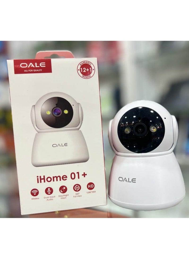 Security Camera Indoor iHome +1  360ْ  Full View Dual Tracking Motion Detection Voice Calling Day/Night Vision