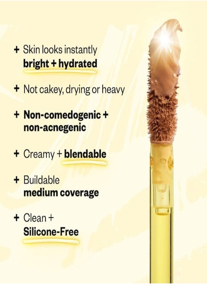 Kosas Revealer Super Creamy & Brightening Concealer with Caffeine & Hyaluronic Acid, Tone 03 W - Light With Subtle Golden Undertones 5g - Medium to Full Coverage