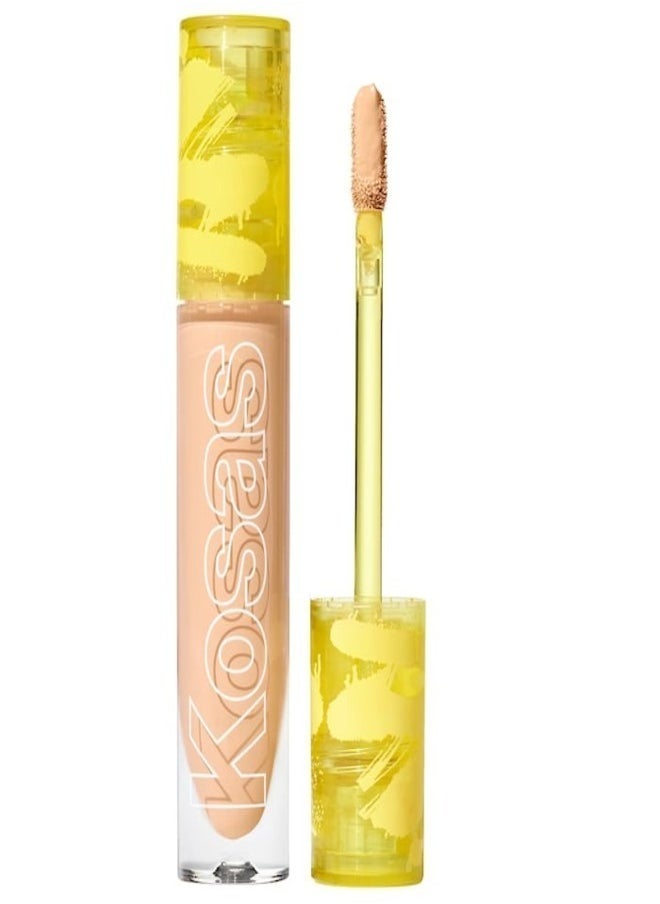 Kosas Revealer Super Creamy & Brightening Concealer with Caffeine & Hyaluronic Acid, Tone 06 O - Medium+ With Olive Undertones 5g - Medium to Full Coverage