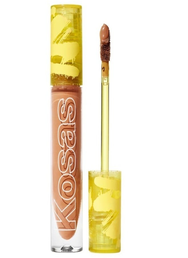 Kosas Revealer Super Creamy & Brightening Concealer with Caffeine & Hyaluronic Acid, Tone 07 N - Tan With Neutral Undertones 5g - Medium to Full Coverage