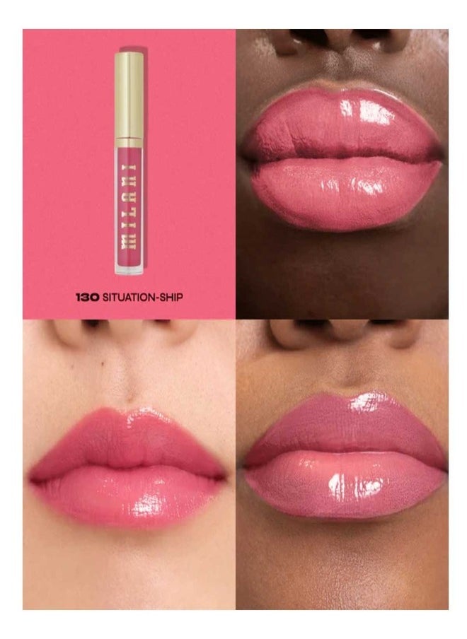 Milani Keep It Full Maxxx Lip Plumper - 130 Situation Ship | Vegan, Hydrating Lip Gloss (0.15 fl oz / 4.5 ml)