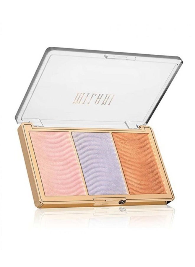 Milani Stellar Lights Highlighter Palette 02 – Intense Glow Trio with Ultra-Reflective Shimmer for a Radiant Finish