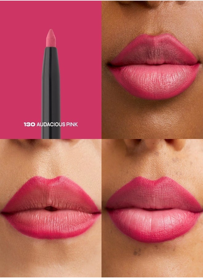 Milani Understatement Lipliner - 130 Audacious Pink – Long-Lasting, Creamy & Smudge-Proof Lip Pencil for Precise Definition