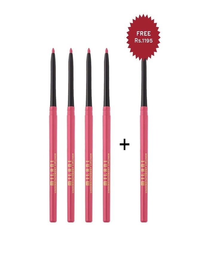 Milani Understatement Lipliner - 130 Audacious Pink – Long-Lasting, Creamy & Smudge-Proof Lip Pencil for Precise Definition