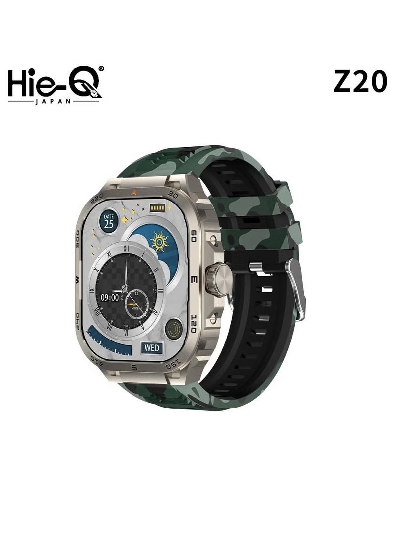 Z20 Smart Watch – Fitness Tracker, Heart Rate Monitor, Sleep Tracker, Waterproof, Touchscreen, Multiple Sports Modes, Call & Message Notifications, Stylish Design