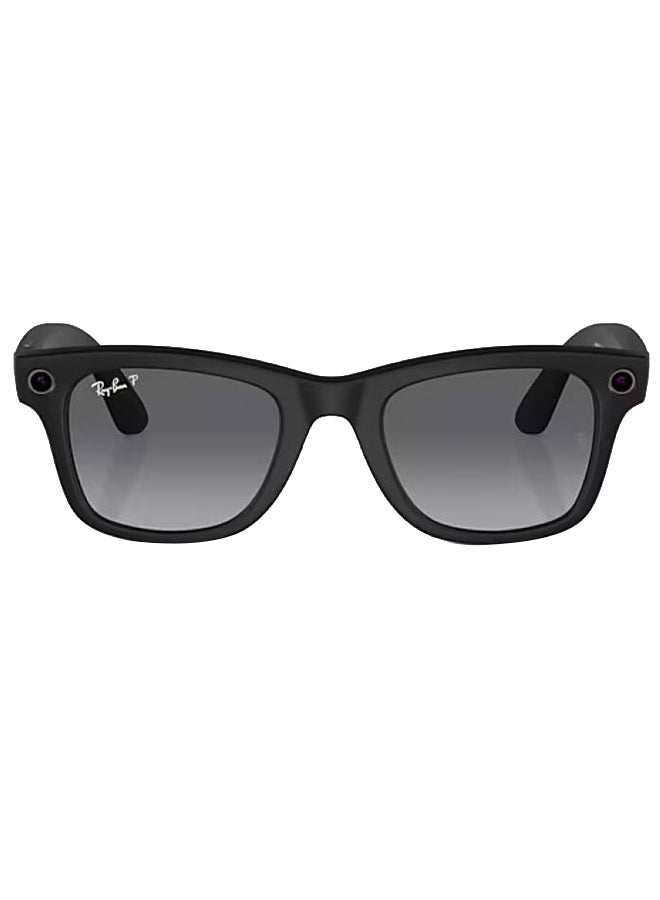 Ray-Ban Wayfarer Smart Glasses, Frame Matte, Polar Gradient Graphite Lenses | 601ST353/RW4006 Black