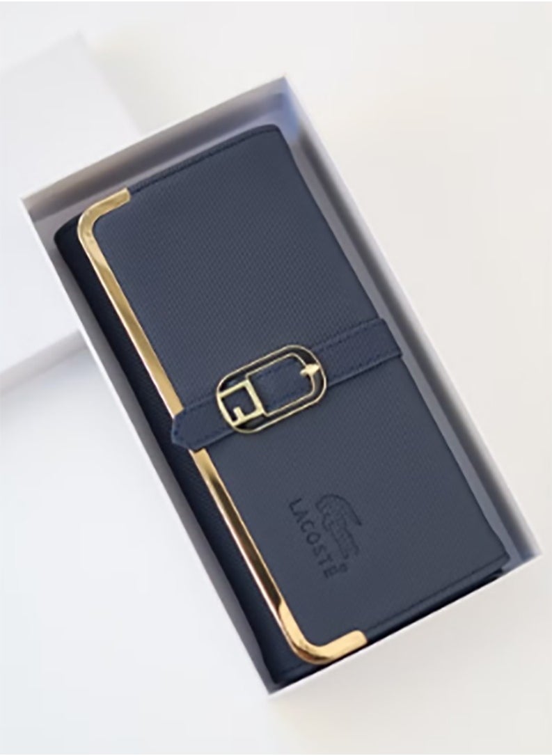 A recently released large purse with a snap - around design