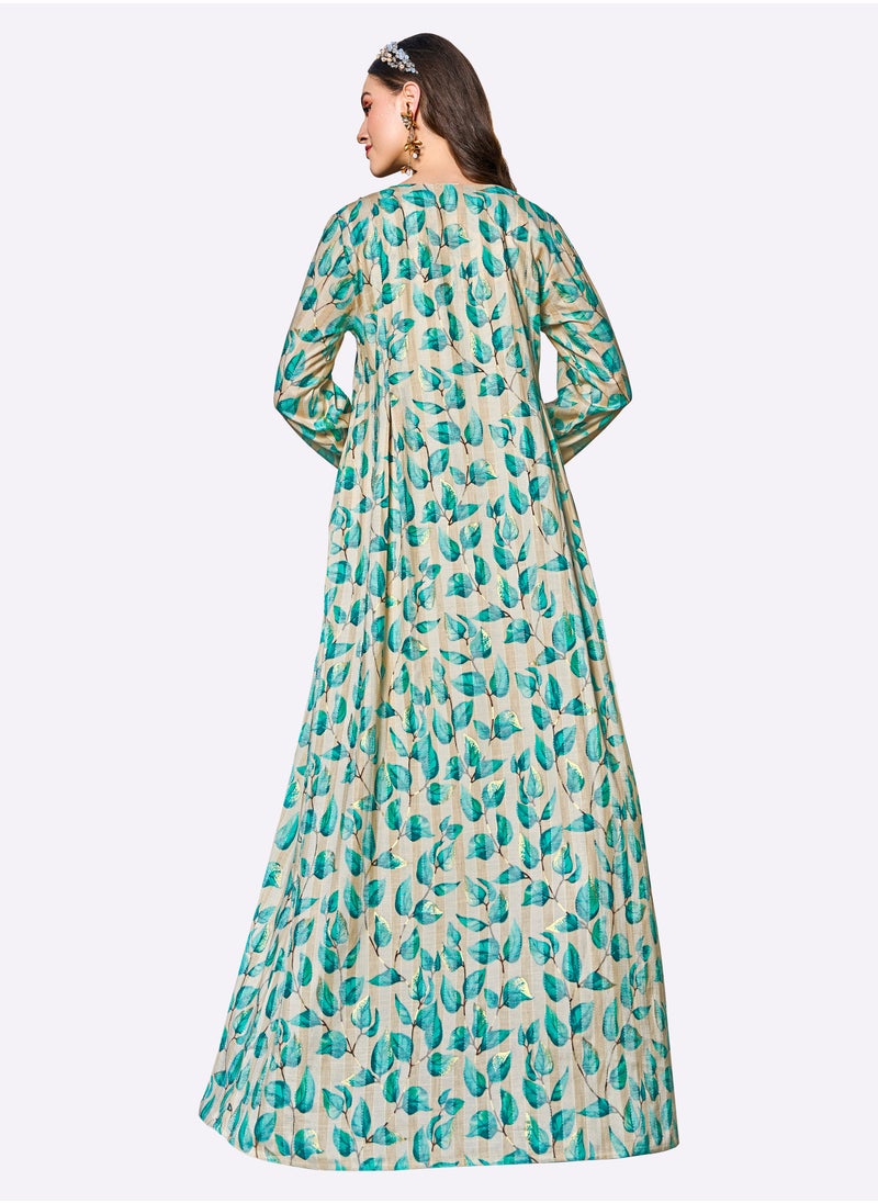 Sara Arabia Leaf Jalabiya