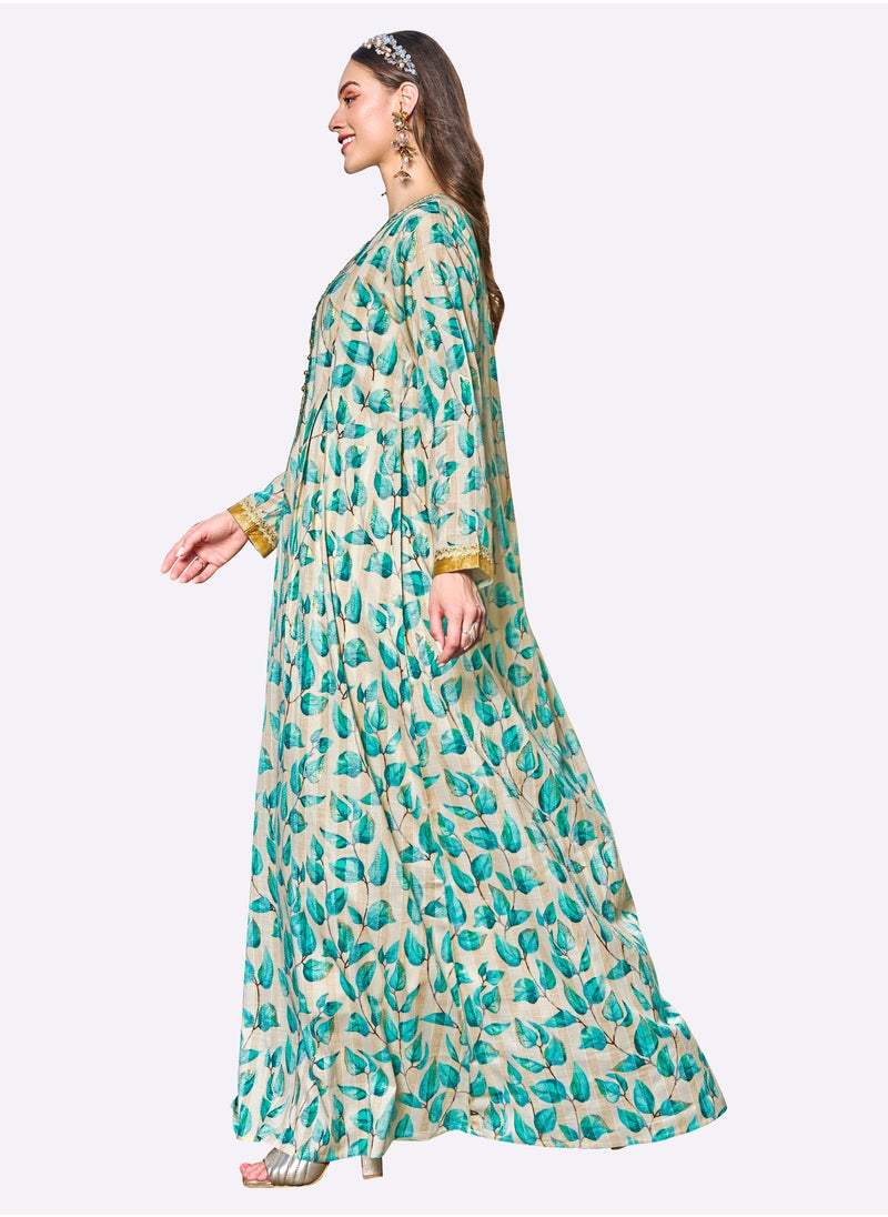 Sara Arabia Leaf Jalabiya