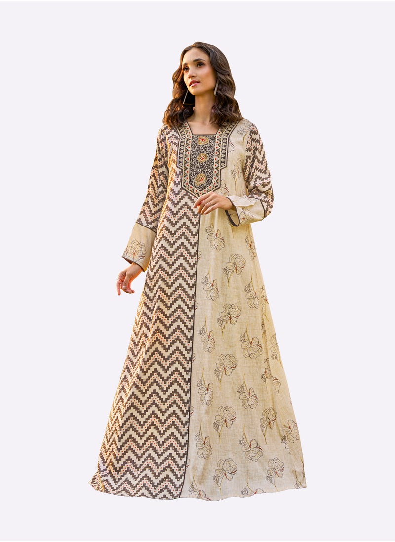 Sara Arabia Dual Design Jalabiya
