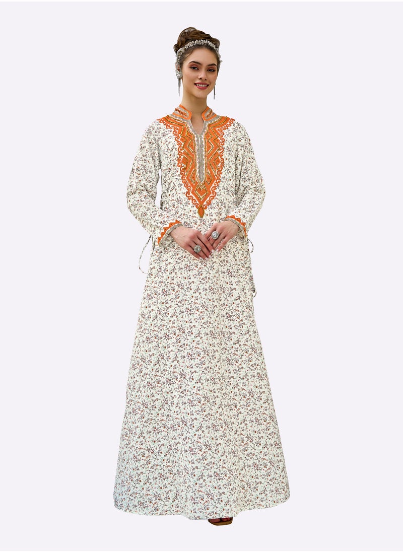 Sara Arabia Sprig Pattern Jalabiya