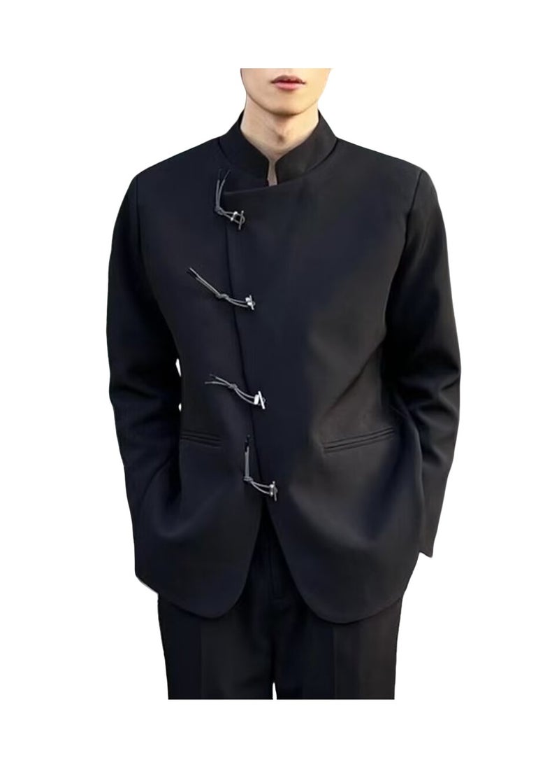 New Chinese Style Jacket With Stand-up Collar And Suit Jacket