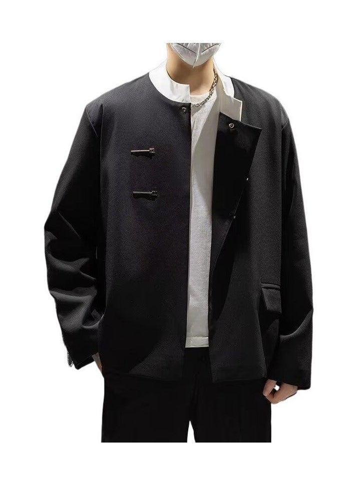 New Chinese Style Jacket With Stand-up Collar And Suit Jacket