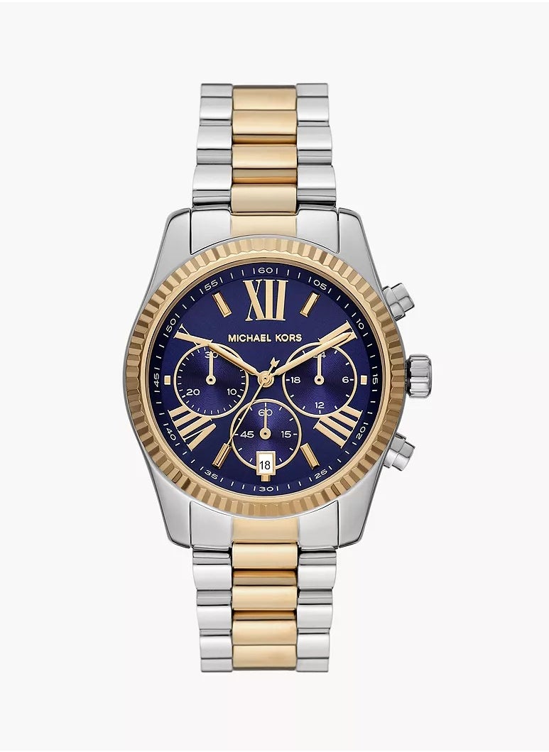 Michael Kors MK7218 Lexington Blue Dial Chronograph Women's Watch