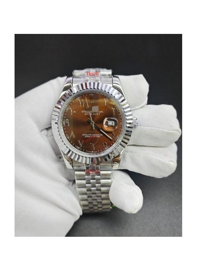 Sapphire Glass, Automatic Mechanical Movement, Stainless Steel Wristwatch