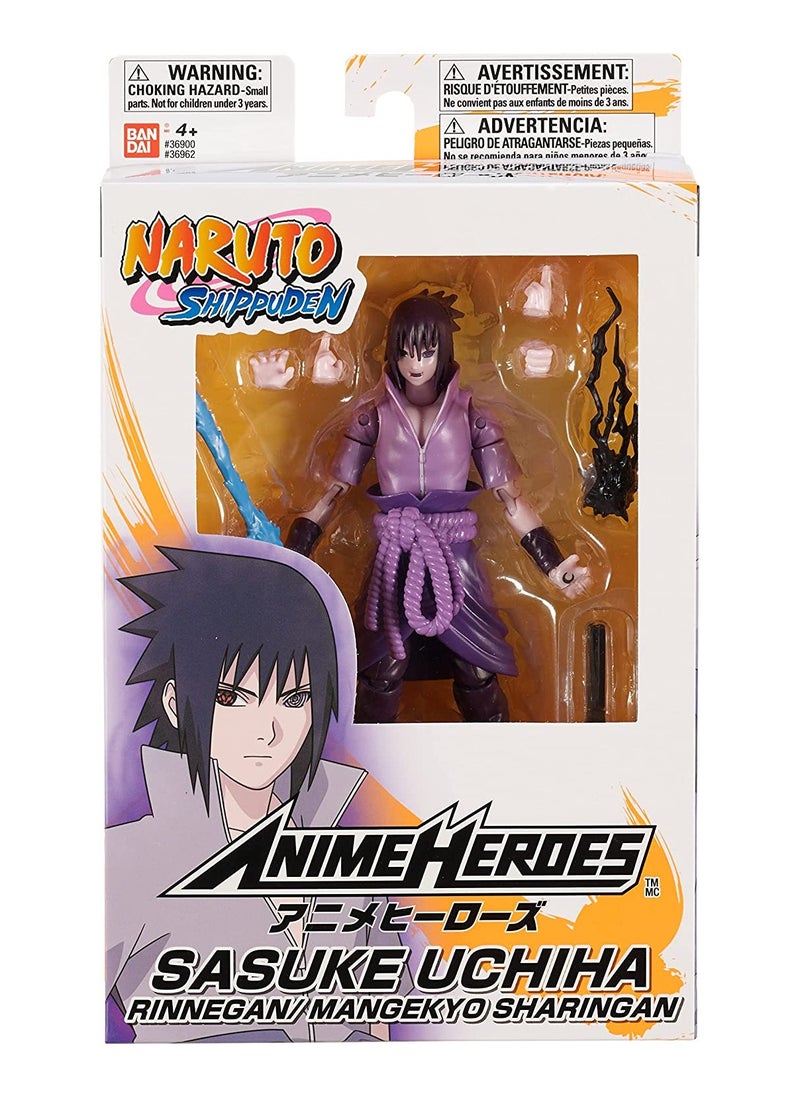Anime Heroes Naruto Uchiha Itachi 6.5-Inches | Collectible Action Figure | Switchable Hands | Perfect Gift for Collectors, Manga & Anime Lovers!