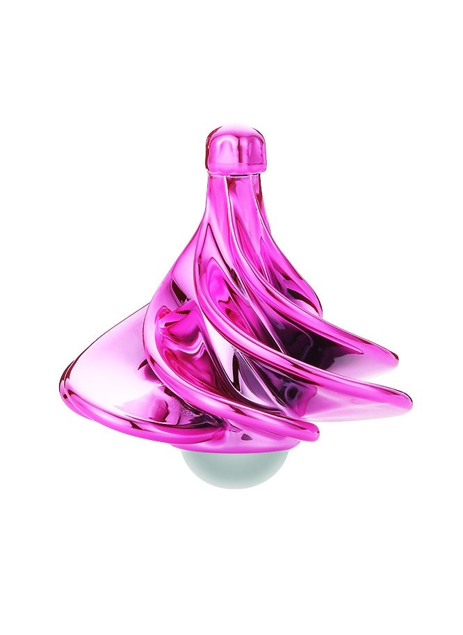 Spinning Top, Wind Top, Wind-Blown Spinning Top, Desktop Decompression Toy, Airflow Spinning Top, Desktop Gyroscope, Stress Relief Toy Birthday Gift(Pink)