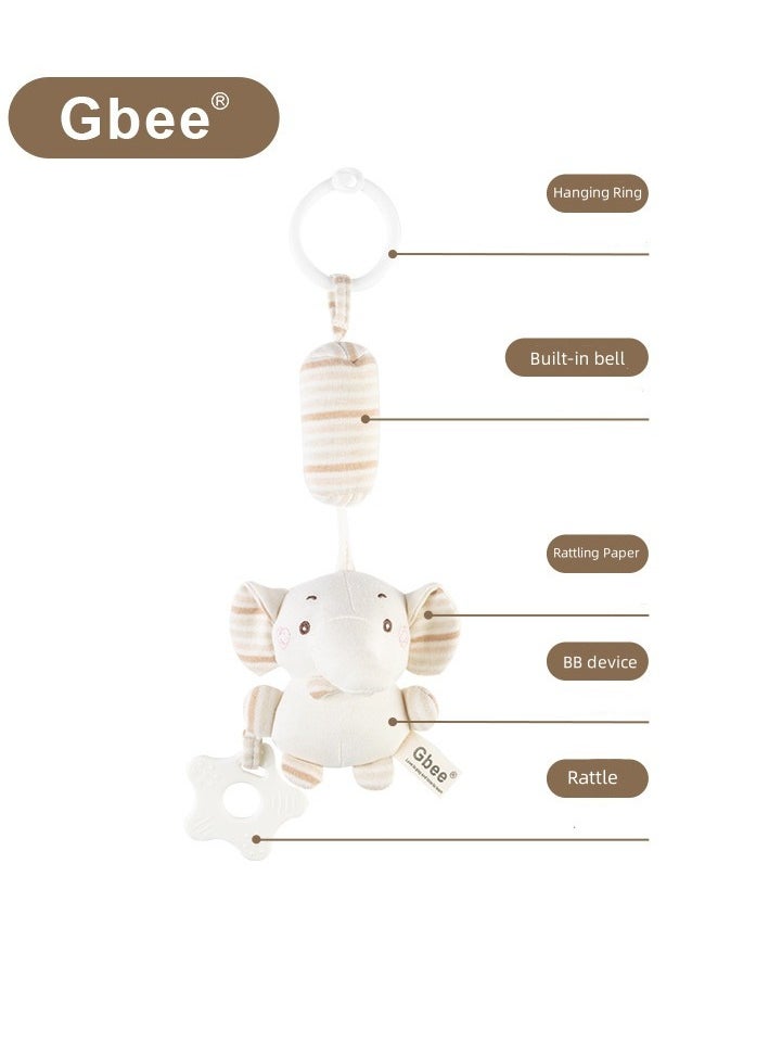 Organic Cotton Wind Chime Baby Lathe Hanging Teether Rattle Baby Soothing Toys