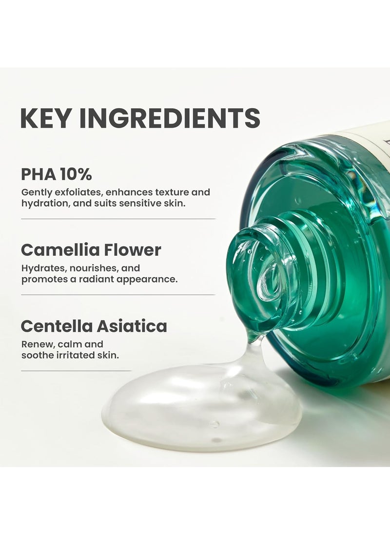 AXIS-Y PHA Resurfacing Glow Peel - 10% PHA Fruit Extract Mild Peeling Gel Exfoliator Pore Minimizer for Face - Vegan Korean Skin Care Glass Skin Face Peel for All Skin Types- 1.69 fl. oz.