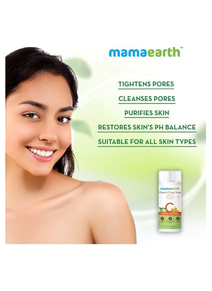 Mamaearth Vitamin C Glowing Skin Combo(Vitamin C - Face Wash 1ml + Toner 2ml)