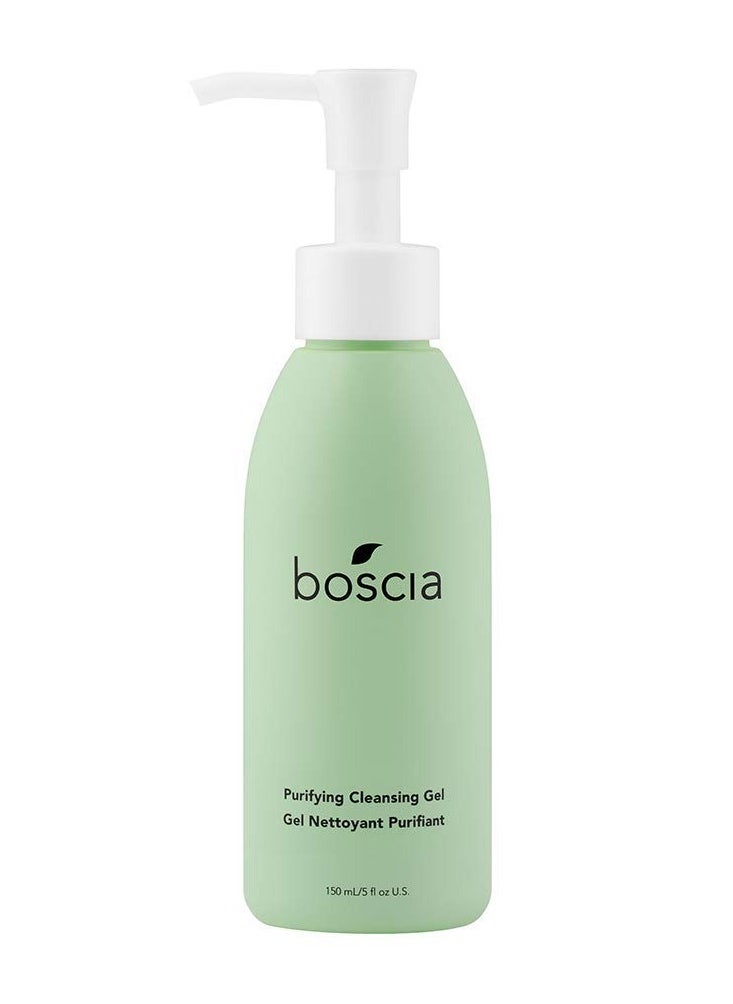 boscia Purifying Cleansing Gel - Vegan, Cruelty-Free, Natural and Clean Skincare | Daily Natural Purifying Deep Cleansing Gel Face Cleanser, 5 fl oz